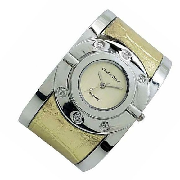 Charles Delon Casual Style Silver/Gold Watch